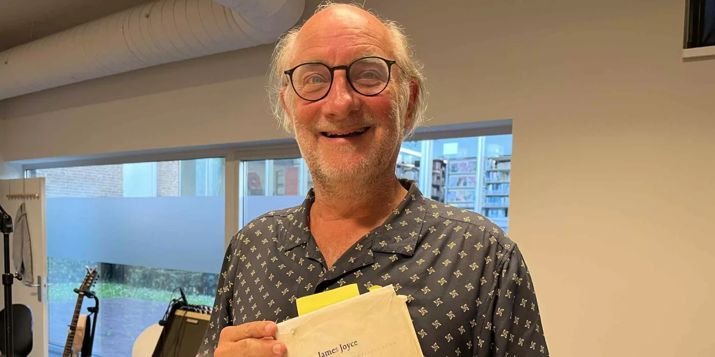 Wim Chielens gaf tijdens Bloomsday lezing over James Joyce