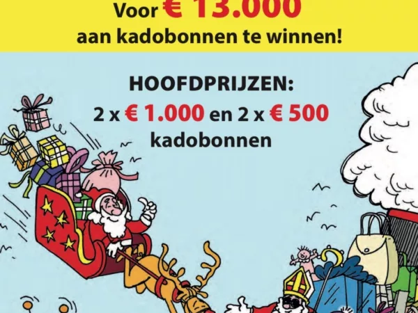 Voor 13.000 euro kadobonnen tijdens eindejaarsactie Wervik-Geluwe