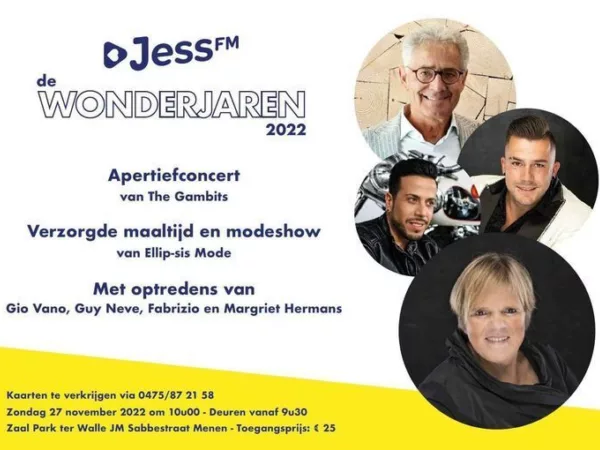 Bestel ticket voor De Wonderjaren Live op zondag 27 november