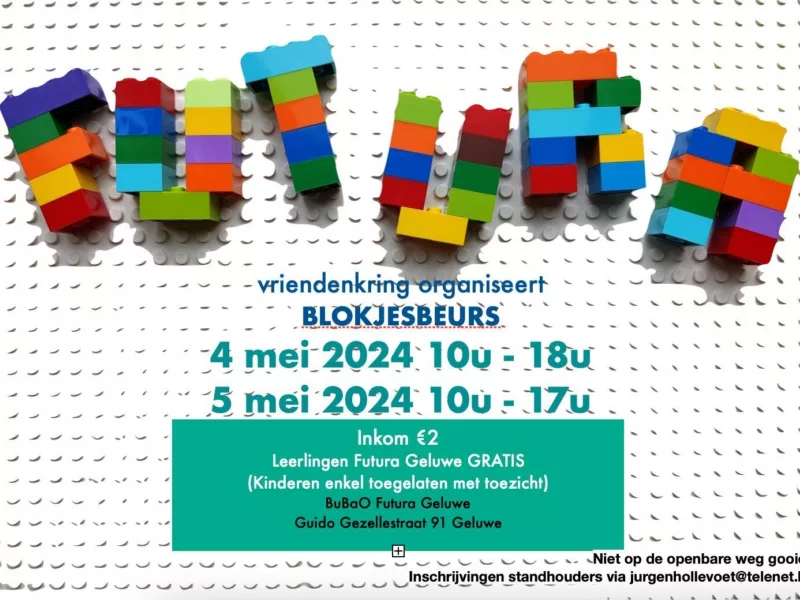 Futura Geluwe organiseert Blokjesbeurs