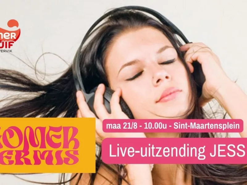Jess FM live te gast tijdens de Zomerkermis in Wervik