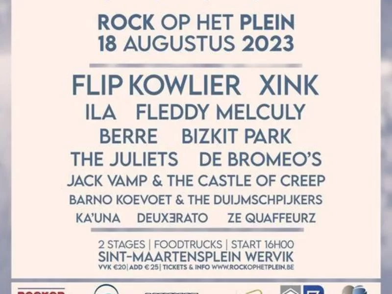 Wervik stoomt zich klaar voor Rock op het plein