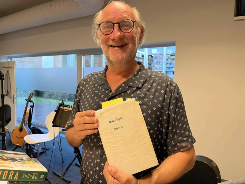 Wim Chielens gaf tijdens Bloomsday lezing over James Joyce