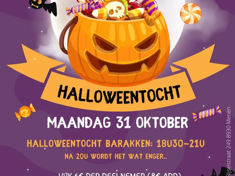 Halloweentocht met afterparty op de Barakken
