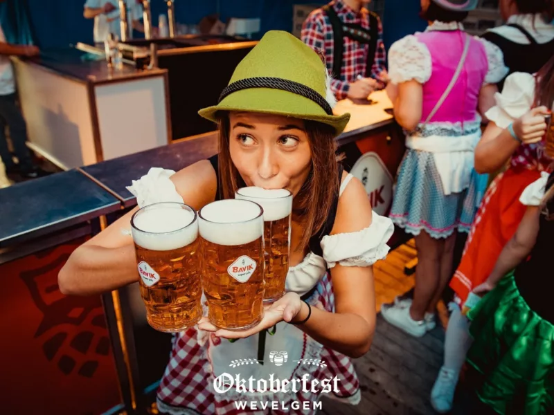 Duitse sfeer tijdens Oktoberfest in Wevelgem