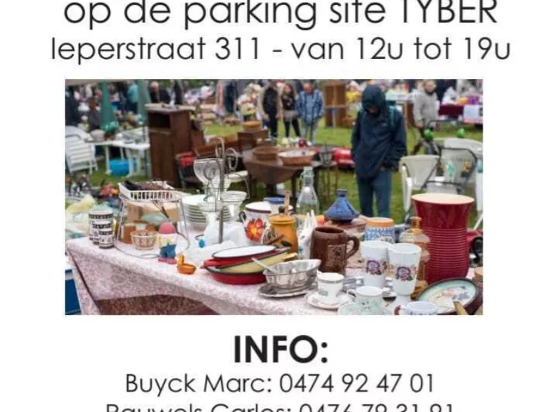 Marc Buyck over zaterdagse rommelmarkten op site Tyber