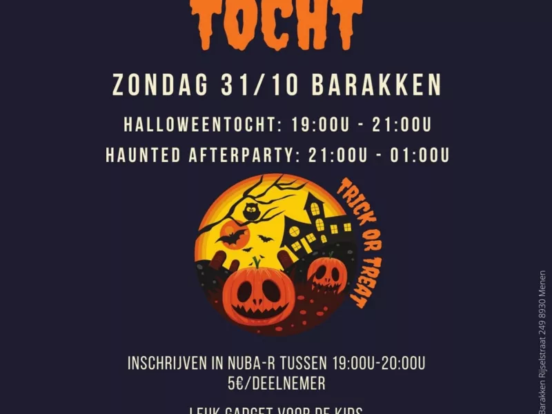 Halloweentocht op de Barakken