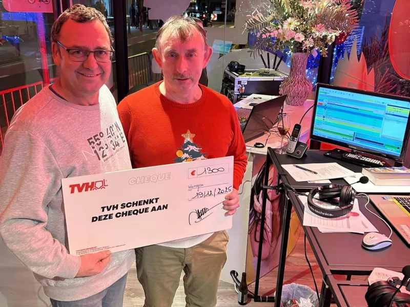 Werknemers TVH schenken 1.300 euro voor Warmste Week