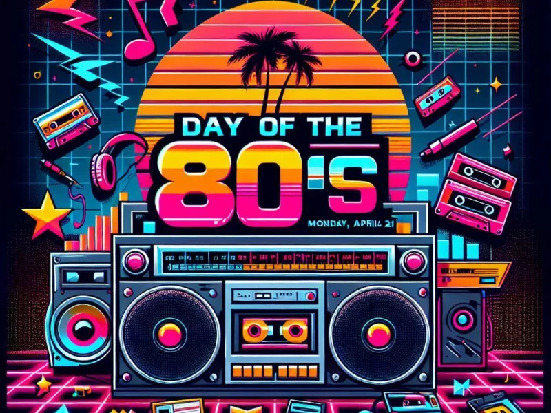 Dag van de jaren 80 op paasmaandag