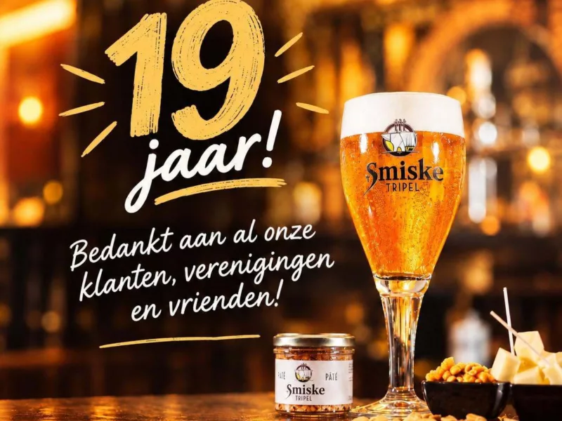 Eetcafé 't Smiske uit Geluwe vierde 19 jarig bestaan